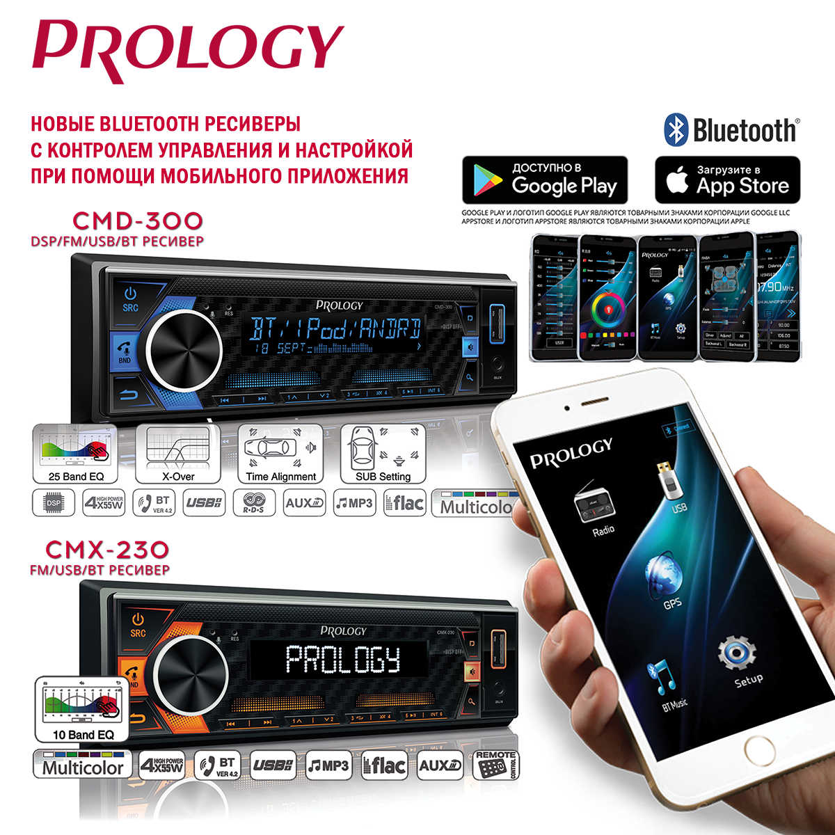 Prology mdd 719ts как поставить блютуз